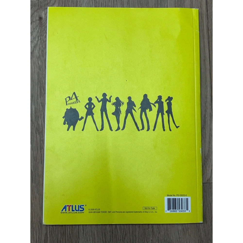 Shin Megami Tensei Persona 4 Visual Data Art Book Atlus PS2 2008 PS-53033-5